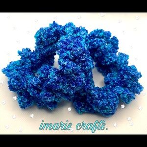 Crochet Fluffy Elastic Hair Scrunchies